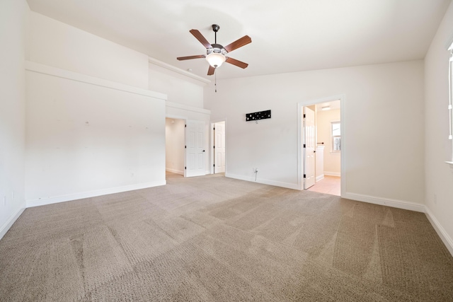 6552 Capitola Pl, Redding, CA 96001 - carpeted spare room with a ceiling fan, lofted ceiling, and baseboards