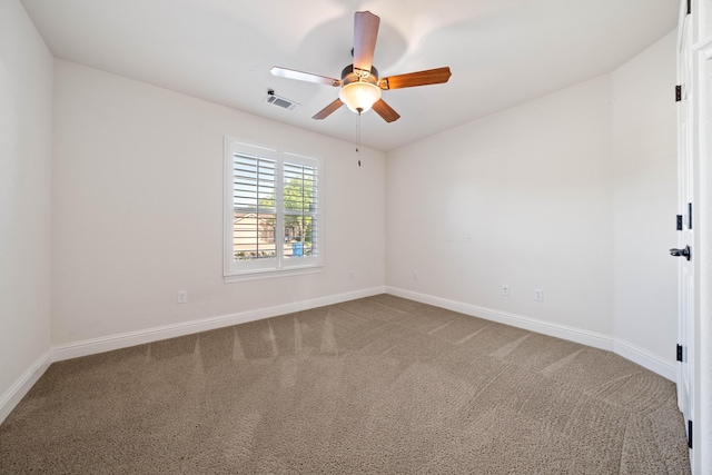 6552 Capitola Pl, Redding, CA 96001 - spare room featuring carpet, ceiling fan, and baseboards