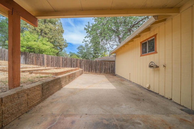 view of patio / terrace with fence