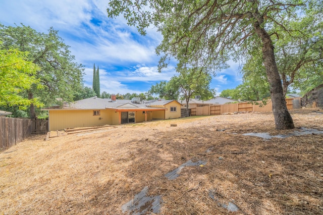 view of fenced backyard
