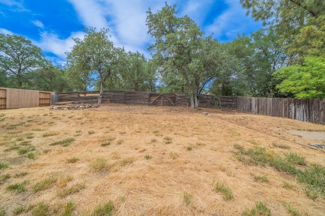 view of fenced backyard