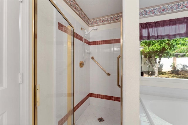 1366 Carla Cir, Redding, CA 96003 - full bathroom with a shower stall and a bath