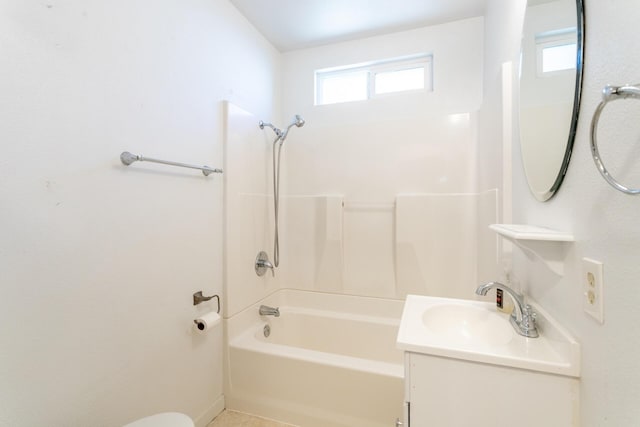 1556 Santa Fe Ave, Redding, CA 96003 - full bathroom featuring bathtub / shower combination, baseboards, and vanity