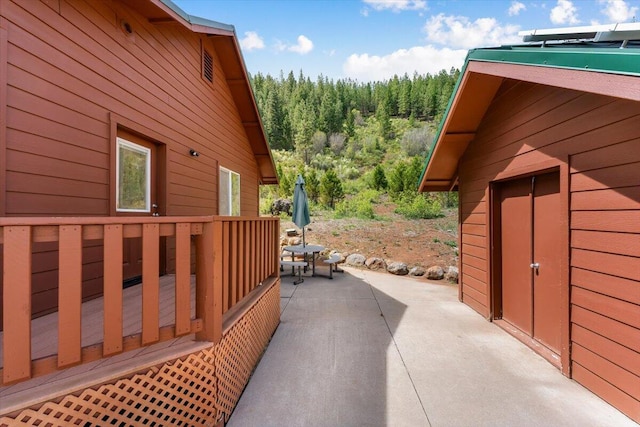 2125 Lava, Mccloud, CA 96057 - view of home's exterior featuring a patio area