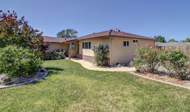 5801 Mountain View Dr, Redding, CA 96003 - back of house with stucco siding