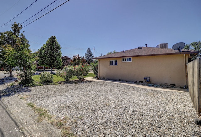 5801 Mountain View Dr, Redding, CA 96003 - view of yard with central AC unit