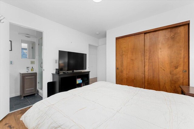 38290 Battle Creek Ave, Mineral, CA 96063 - bedroom with wood finished floors and a closet