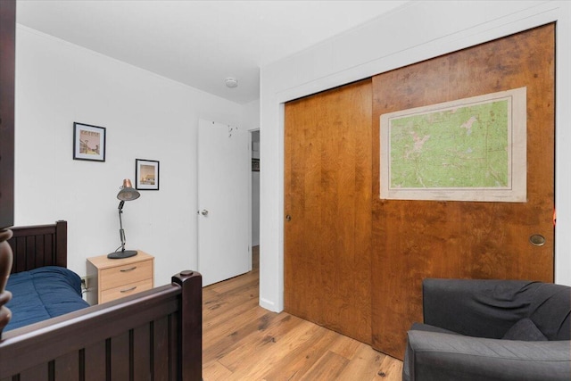 38290 Battle Creek Ave, Mineral, CA 96063 - bedroom with light wood-type flooring and a closet