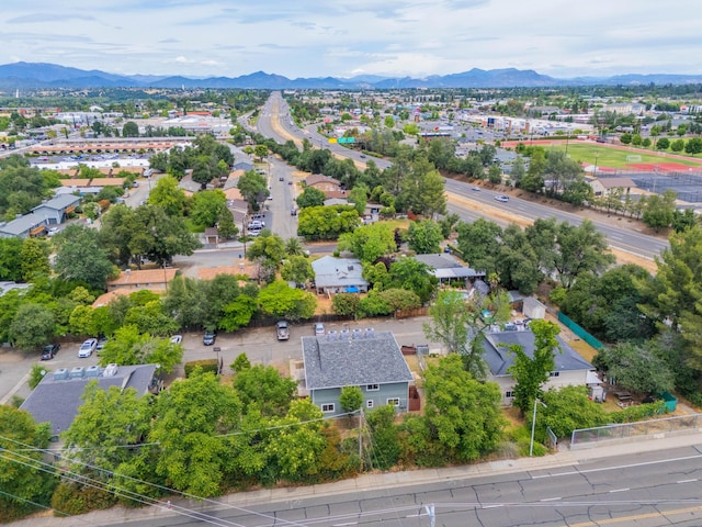 628 Hartnell Ave, Redding, CA 96002 - aerial view of residential area with a mountain backdrop
