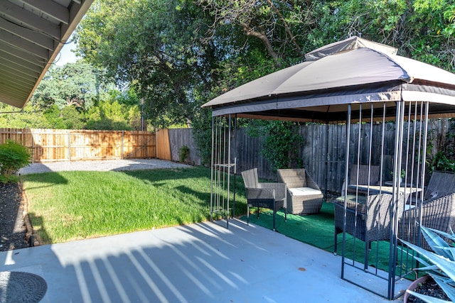 1018 Pineland Dr, Redding, CA 96002 - view of patio / terrace with a gazebo