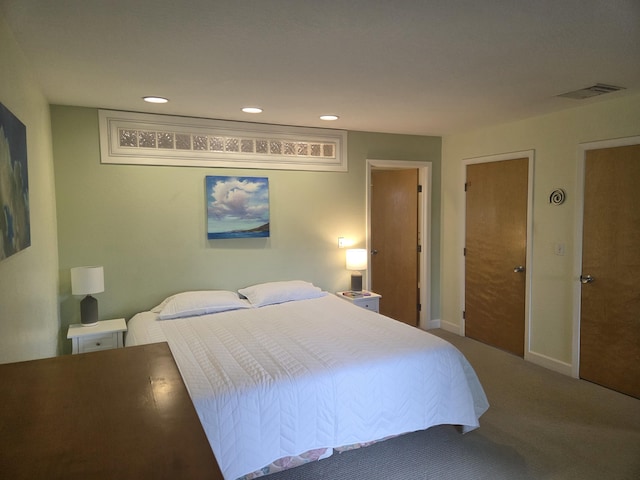 8198 Green Acres Ln, Redding, CA 96002 - bedroom featuring carpet flooring and recessed lighting