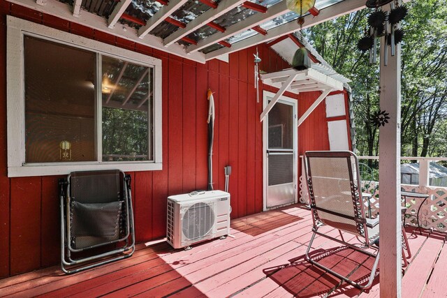 7372 Tahoe Ln, Shingletown, CA 96088 - deck with a cooling unit
