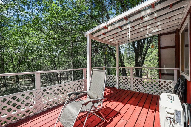 7372 Tahoe Ln, Shingletown, CA 96088 - view of wooden terrace