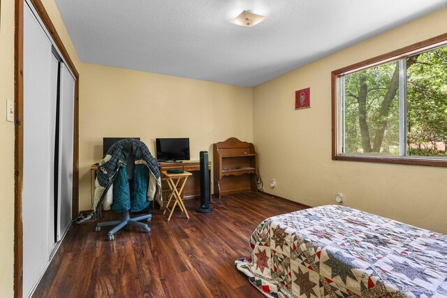 7372 Tahoe Ln, Shingletown, CA 96088 - bedroom with wood finished floors and a closet