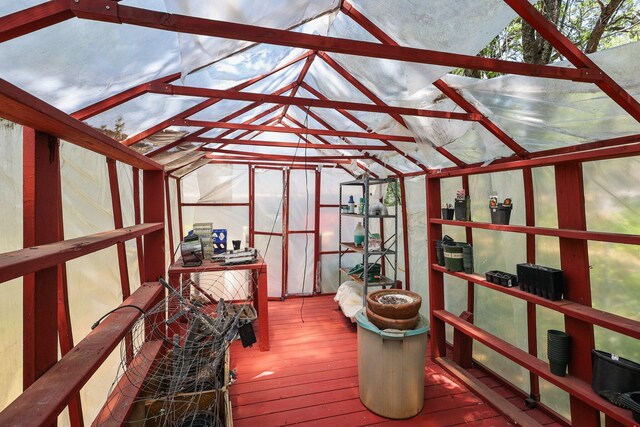 7372 Tahoe Ln, Shingletown, CA 96088 - sunroom featuring vaulted ceiling