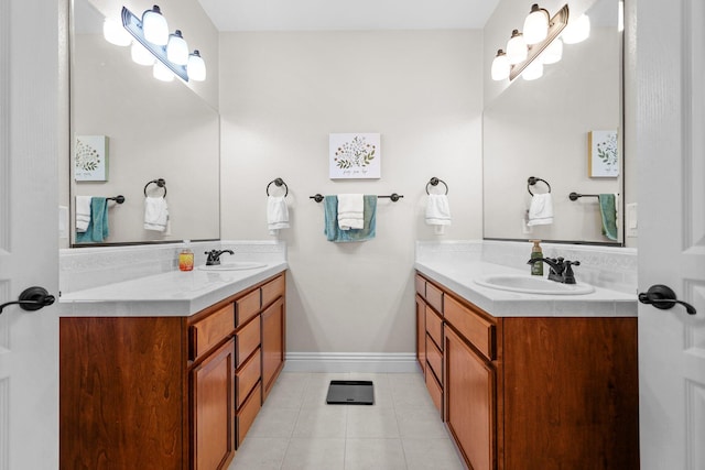 22540 Brady Ct, Red Bluff, CA 96080 - bathroom featuring vanity and tile patterned floors