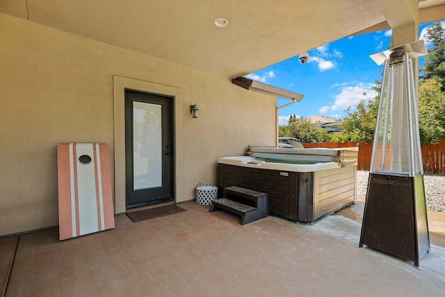 22540 Brady Ct, Red Bluff, CA 96080 - view of patio featuring a hot tub