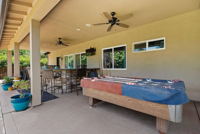 22540 Brady Ct, Red Bluff, CA 96080 - view of patio with ceiling fan
