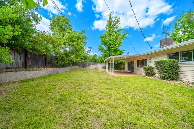 1640 Wisconsin Ave, Redding, CA 96001 - view of yard with a patio and central air condition unit