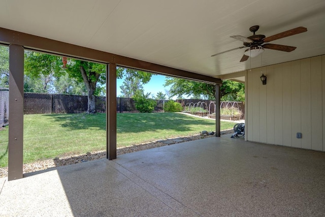 1922 Paris Ave, Redding, CA 96001 - view of patio / terrace featuring a ceiling fan