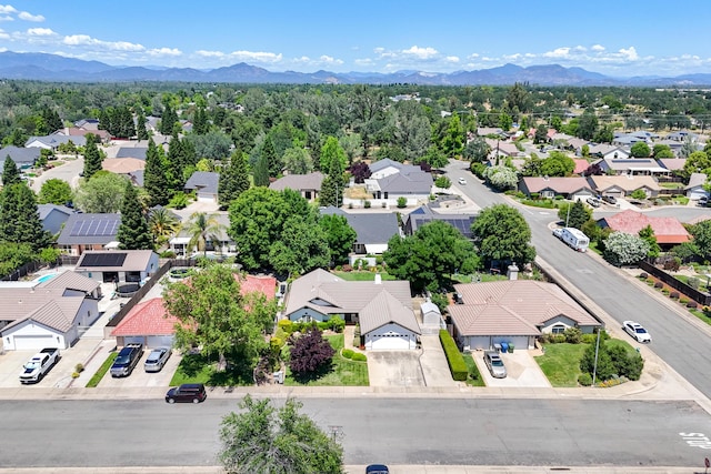 2184 Darsha Ln, Redding, CA 96003 - aerial view of residential area with a mountain backdrop