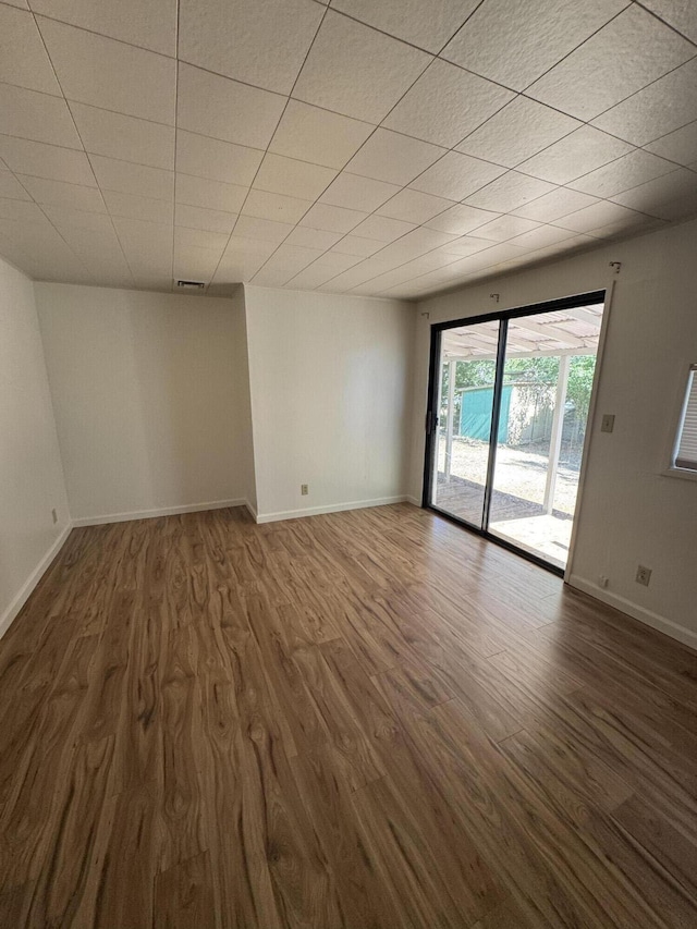 1717 Deer Creek Rd, Shasta Lake, CA 96019 - empty room featuring dark wood finished floors and baseboards
