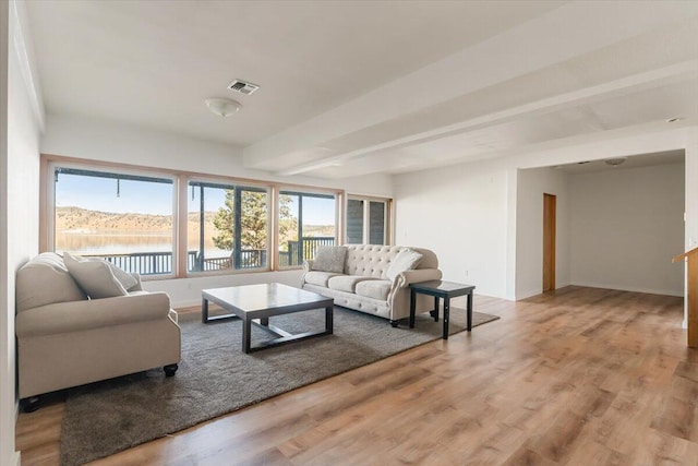 4740 Rainbow, Weed, CA 96094 - living area with light wood-style floors and baseboards