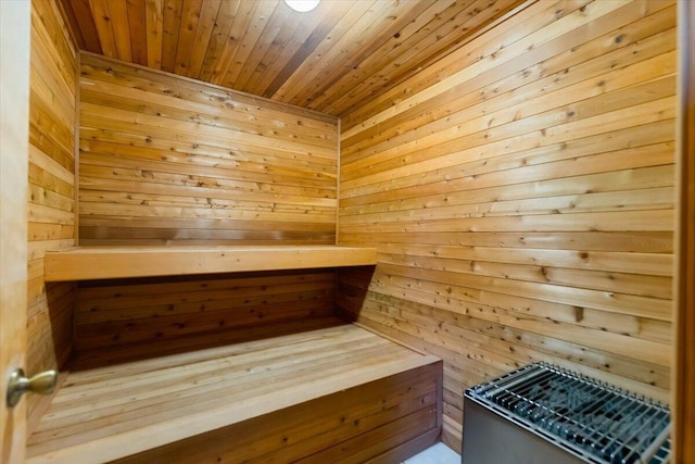 4740 Rainbow, Weed, CA 96094 - sauna / steam room with wood ceiling and wooden walls