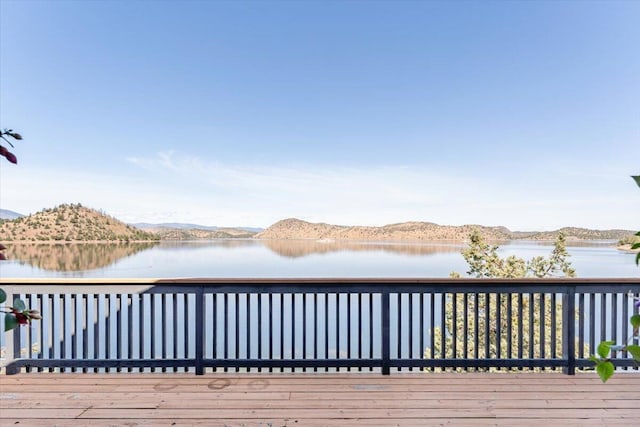 4740 Rainbow, Weed, CA 96094 - wooden deck with a water and mountain view