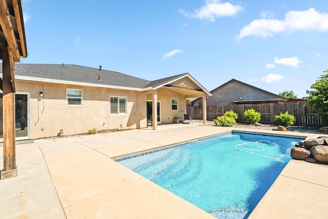 3126 Chaucer Way, Shasta Lake, CA 96019 - view of pool featuring a patio and a fenced backyard