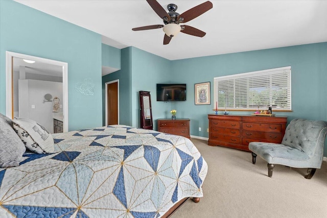 21350 Wilcox Rd, Red Bluff, CA 96080 - bedroom with carpet, ceiling fan, and baseboards