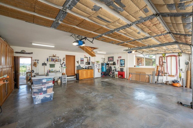 21350 Wilcox Rd, Red Bluff, CA 96080 - garage with a garage door opener and a workshop area