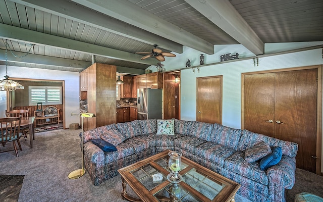 19370 Mountain Maple Rd, Lakehead, CA 96051 - carpeted living area featuring a ceiling fan