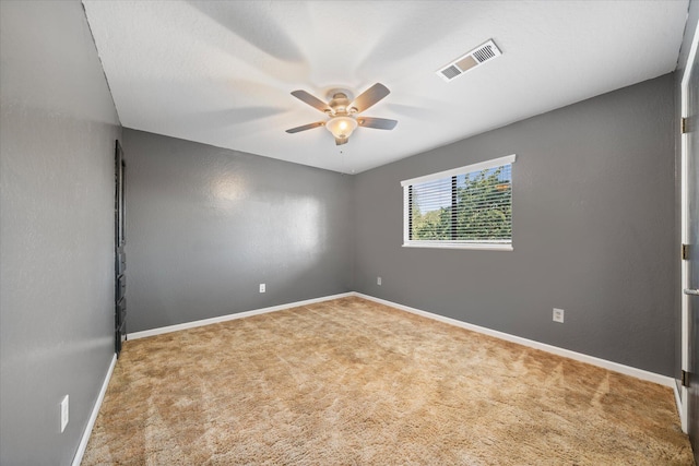 2190 Skyline Dr, Redding, CA 96001 - empty room with ceiling fan, carpet, and baseboards