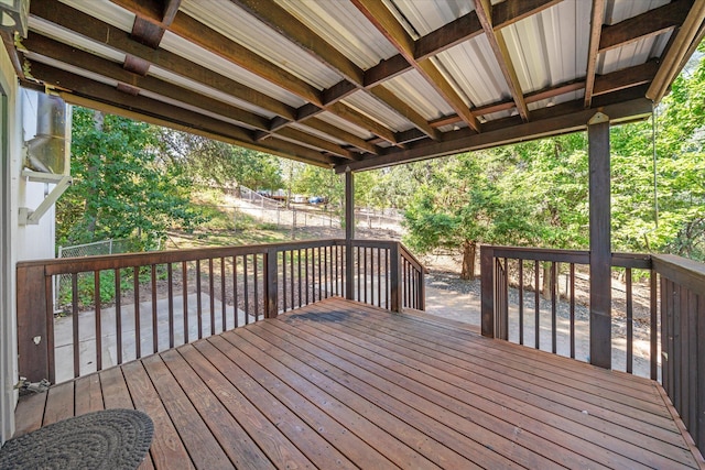 2190 Skyline Dr, Redding, CA 96001 - view of wooden deck