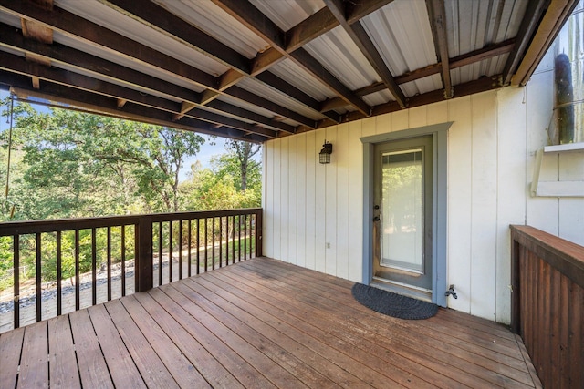 2190 Skyline Dr, Redding, CA 96001 - view of wooden terrace