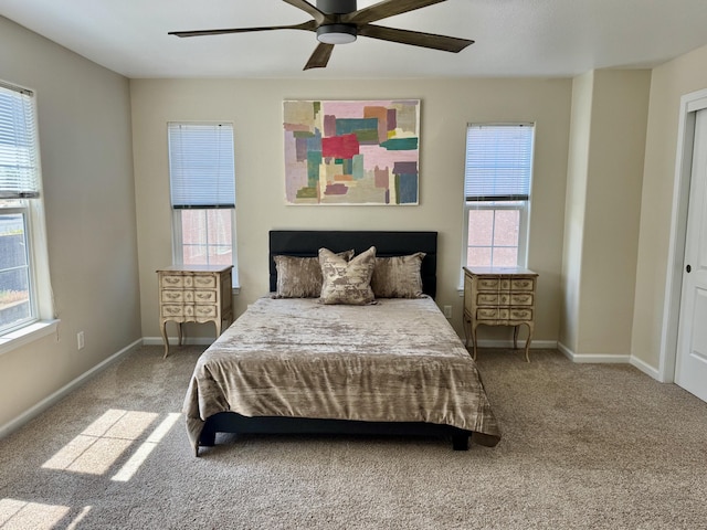 2135 Vienna Way, Redding, CA 96003 - carpeted bedroom featuring baseboards and ceiling fan