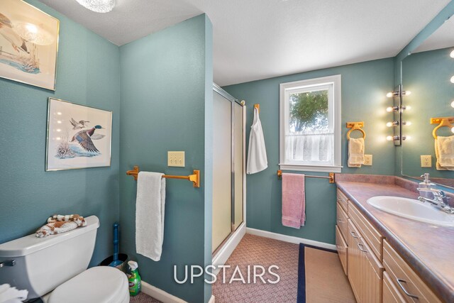 2940 Felstet Ln, Redding, CA 96001 - bathroom with vanity and a stall shower