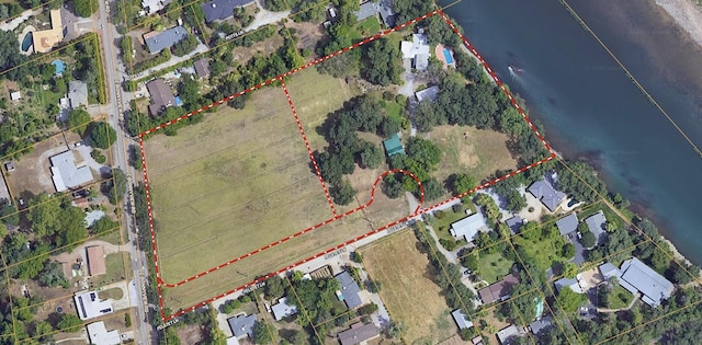 2940 Felstet Ln, Redding, CA 96001 - aerial view of residential area with property boundaries highlighted