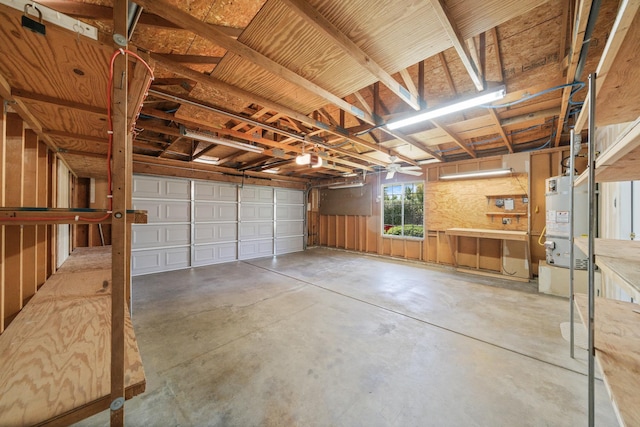 1626 French Lace Ln, Redding, CA 96003 - garage featuring a garage door opener and heating unit