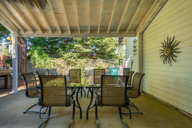 15947 Butterfield Ln, Anderson, CA 96007 - view of patio featuring outdoor dining space