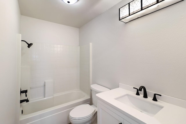 13360 Oak Run Rd, Oak Run, CA 96069 - full bathroom featuring toilet, tub / shower combination, and vanity