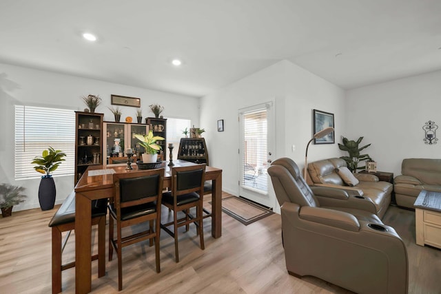 2764 Austere Ave, Redding, CA 96003 - dining area with light wood-style floors and recessed lighting