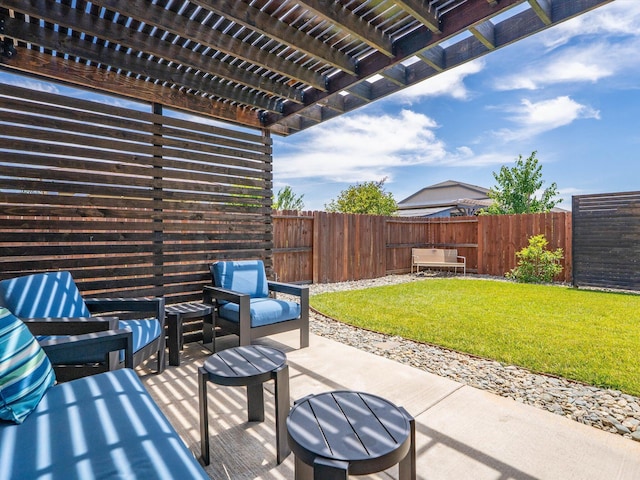 2830 Calaveras Ct, Redding, CA 96002 - view of patio featuring a pergola