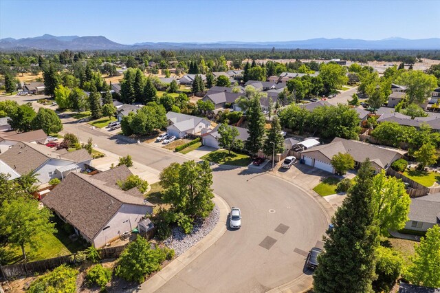 853 Paramount Way, Redding, CA 96003 - aerial perspective of suburban area featuring mountains