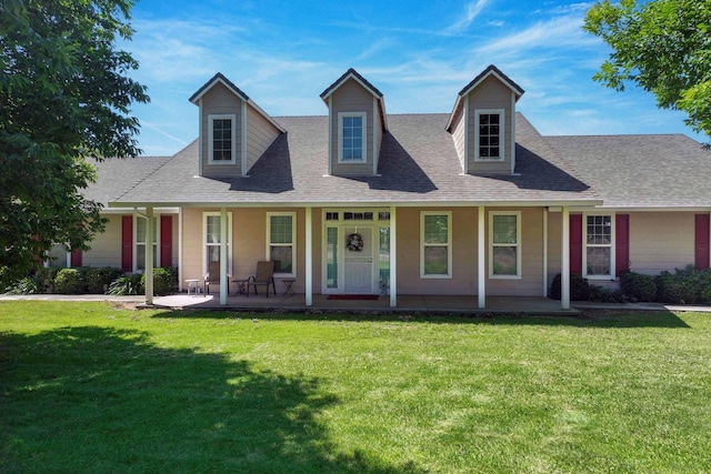 24943 Cox Ln, Los Molinos, CA 96055 - view of front of home featuring a porch, roof with shingles, and a front yard