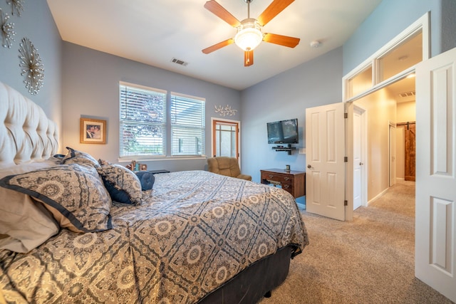 1030 Tulare Ct, Redding, CA 96003 - bedroom featuring carpet flooring and ceiling fan