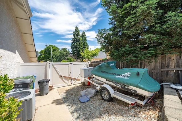1030 Tulare Ct, Redding, CA 96003 - view of yard with a gate and cooling unit