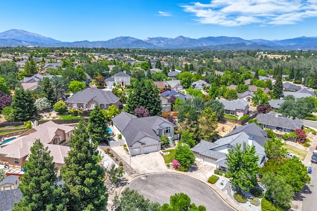 1030 Tulare Ct, Redding, CA 96003 - aerial view of residential area featuring a mountainous background