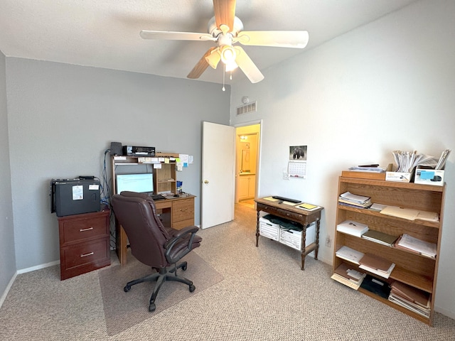 29093 Day Rd, Mcarthur, CA 96056 - carpeted office featuring ceiling fan